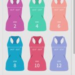 Lululemon CRB Cool Racerback Beacher Stripe White Iris Flower Tank Size 6 Photo 10