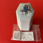 Bomb Party RBP3018 Natural Fusion Quartz on Rhodium Plating Size 8 Ring NWT Photo 2