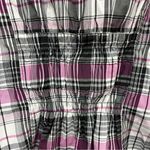 Odyn small purple plaid waterproof zipper top jacket shirt w/belt pockets Photo 11