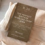 Madewell Womens The Perfect Vintage Wide-Leg Crop Jean Stretch Tile White 30 Photo 5