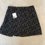 Forever 21 NWT  Ditsy Floral Print Mini Skirt A-Line Black/White Size Medium Photo 7