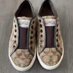 Coach Kira laceless slip on sneakers shoes women size 8 logo print Photo 1