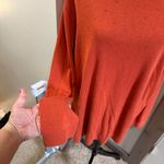 NWOT CJ Banks Rust Orange Swiss Dot Long Sleeve Top Blouse Sweater Fall Flowy 2X Photo 2