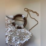 ZARA Faux Mother of Pearl Appliqué Bag Purse Crossbody Bohemian Wedding TikTok Photo 4