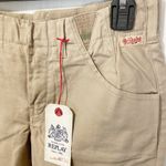 Replay women's 28 extra seamed crisp comfort elastic insert stretch khaki pants Tan Photo 1