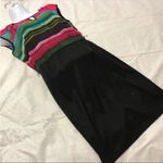 Alyx Limited Black Multicolor Sheath Dress Size 8 Career Business Work Photo 3