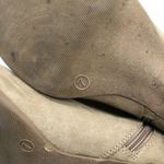 Old Navy Womens Ankle Boots Stacked Heel Faux Suede Zipper Beige Size 7 Photo 5