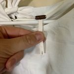 Free People White Blouse Bell Sleeve Size S So Obviously Yours Tie Back Ruched Photo 3