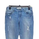 Eunina Sz 27 Blue Denim Jeans Skinny Mid Rise Destructed Adorable Photo 3