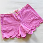 Lilly Pulitzer Pink Scalloped Women Shorts size 8 Photo 0