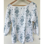 Patagonia Organic Cotton Peasant Floral Top Womens XL Boho Cottagecore Lagenlook Photo 2