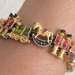 Vintage AVON Nutcracker Train Christmas Theme Slider Bracelet Photo 5