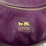 Coach  Madison Hailey Rich Purple Leather Hobo Bag #14304 Photo 3