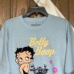 Betty Boop Graphic T-Shirt in Light Blue. P2P 23.5-26” Size LARGE Photo 2