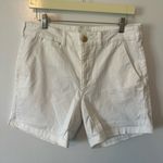 Anthropologie  High Rise White Cotton Shorts Women's SIZE 31 Photo 0