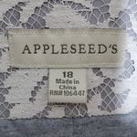 Appleseed’s Blazer Lace Overlay Lined Cream Gray Lining Size 18 White Photo 5