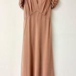 Zimmermann  Eden Gather Sleeve Sheer A-Line Midi Dress Biscuit Women's Size 0 Photo 1