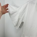 Maisie Size XS Brushed Gauzy Cotton Mini Dress Flowy Sleeves Beach Wedding‎ NWT White Photo 2