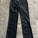 STAUD  Black Chisel Faux-Leather Trousers in Black, Size 12 NEW Retail $350 Photo 4