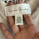 French Laundry  Womens Tank Dress Small Beige Embroidered Ribbed Boho Photo 3