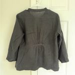 Eileen Fisher  100% Irish Linen Top 3/4 Sleeve Button Down V Neck Women's Small Photo 5