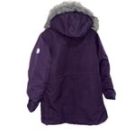 Lands' End Women’s Size LP Purple Full Zip Snap Hooded Waterproof Heavy Down Coat Photo 1
