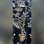 Universal Threads NWT! Universal Thread gold-tone chain necklace with a rectangular pendant Photo 2