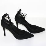 Joie  Angelynn Ankle Tie Pointed Toe Pumps Stiletto Heels Size 39 Photo 2