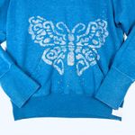 Cocoa Authentic Vintage Blue Butterfly Graphic Hoodie Sweatshirt M/L Size L Photo 1