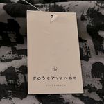 Rosemunde Copenhagen Blurred Animal Print Dress Size 42 NWT Viscose #6045 Black Photo 9