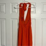 Free People  Red / Coral Halter Neck Jumpsuit Photo 3