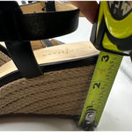 Cole Haan Women's  Black Leather Taylor Wedge Sandals Size 9.5 Photo 3