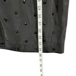 Allen Schwartz ABS Dress Womens 12 Black One Shoulder Blouson Jeweled Dark Fairy Photo 10
