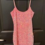 Lucy in the Sky  Pink Sequence Dress Photo 0