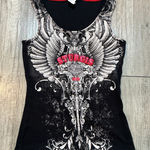 Rare Harley Davidson Sturgis 2013 Tank Top Motorcycle Graphic Sleeveless Shirt Black Photo 0