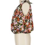 Free People  Multicolor Floral V-Neck Blouse Photo 2