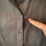 ANINE BING Mika Shirt Black 100% Cotton Button Down Minimalist Women size Medium Photo 11