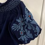 BeachLunchLounge  women’s tunic large embroidered puff sleeves Photo 2