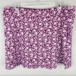 Tranquility by Colorado Clothing Floral Casual Mini Skort Purple Size XL Photo 0