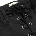 L'Agence The Cherie lace-up high-rise Black Jeans Size 26 Photo 14