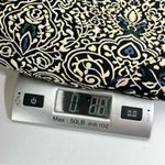 H&M Black Beige Jacquard Skirt Size 8 Lined Baroque Floral Tapestry Mini Photo 9