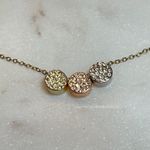 Charming Charlie  | NWT Tri-Tone Pave Charm Necklace Photo 1