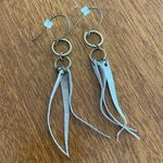 Free People Boho Suede Feather Earrings Photo 1