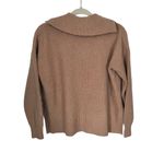 Madewell  Women Sz S Glenbrook Half Zip Pullover Sweater Brown Merino Wool Blend Photo 4
