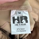 HR FARM Equestrian Silicone Gel Grip Horseback Riding Leggings Medium Tan Photo 2