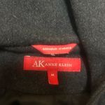 Anne Klein Charcoal Gray 100% Wool Hooded Pea Coat Size Medium Photo 4