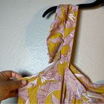 Knox Rose  Floral Yellow and Pink Maxi Dress SZ:L Photo 5