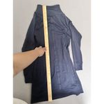 Title Nine Guthrie French Terry Mock Neck Long Sleeve Navy/Grey Dress Size M Blue Size M Photo 9