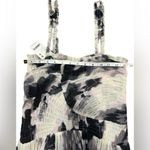 Free People  Tesa Smocked Mesh Midi Dress Ivory Combo S NWT Photo 6