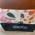 Floral White Pink Blouse Top Short Sleeve Tulip Sleeves Women’s XL Extra Large Photo 5